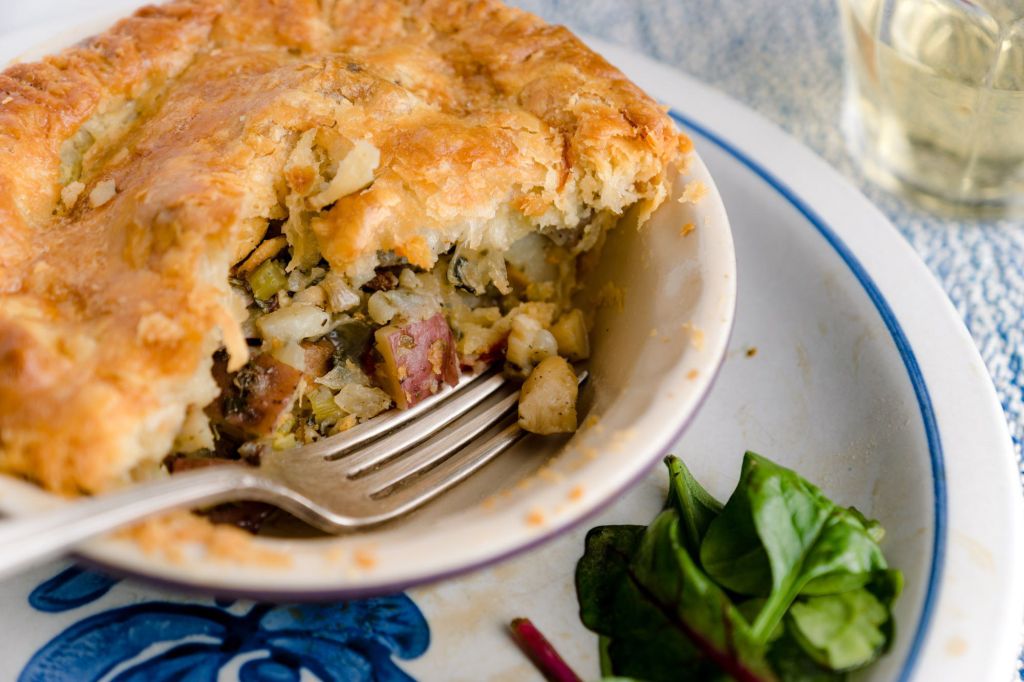 I had to will more room into my stomach but there was no way I was leaving a single bite of this pie behind.