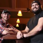 Doug Hall (left) and Jeff Sadighi own and operate The Independent Beer Bar in downtown Everett.