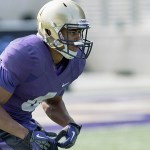 Mason Kelley / UW Athletic Communications                                Former Marysville Pilchuck standout Austin Joyner is back practicing with the Huskies after missing virtually all of last season with a knee injury.