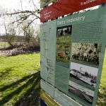 Ian Terry / The Herald Signs displaying history from the Snohomish area are seen along the Centennial Trail near Snohomish on Thursday, March 10, 2016. Photo taken on 0310016