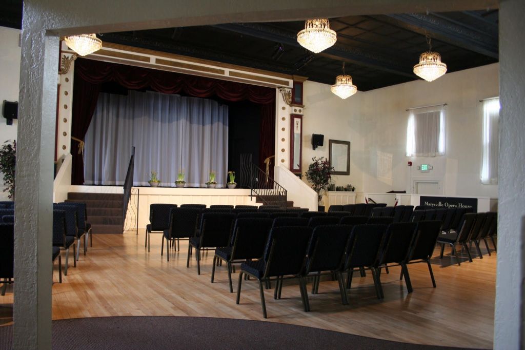 The interior of the newly renovated Marysville Opera House.