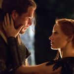 Chris Hemsworth and Jessica Chastain appear in a scene from &ldquo;The Huntsman: Winter&rsquo;s War.&rdquo; This movie leaves out Kristen Stewart as Snow White.
