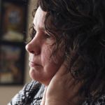 Sidney Oie listens as her daughter, Heather Oie, recalls the night of the murders at the Barn Door Tavern, which Sidney and husband Ken Oie owned in the 1980s.