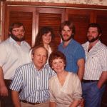 This Roesler family photo taken in 1989 shows Frank and Nancy surrounded by their children (from left), Brad, Nancy Jo, Craig and Jeff.