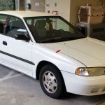 This is the Subaru Legacy police found after the Monday disappearance of Cheryl D. DeBoer.