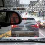 Somers waits in downtown Seattle traffic on the way to his first Puget Sound Regional Council meeting Jan. 28. Finding a balance between attending local meetings while also maintaining relationships outside of Snohomish County is a priority for the beginning of his term, Somers said.