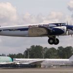 The 247 takes to the air on its final flight.