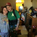 Steven Gibbs stands with his wife, Debbie, in the motel room they share with their daughter and son-in-law in Murfreesboro, Tennessee, in January.