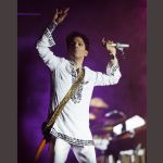In this April 26, 2008, photo, Prince performs during the second day of the Coachella Valley Music and Arts Festival in Indio, California. Prince&rsquo;s publicist has confirmed that Prince died at his his home in Minnesota, Thursday. He was 57.