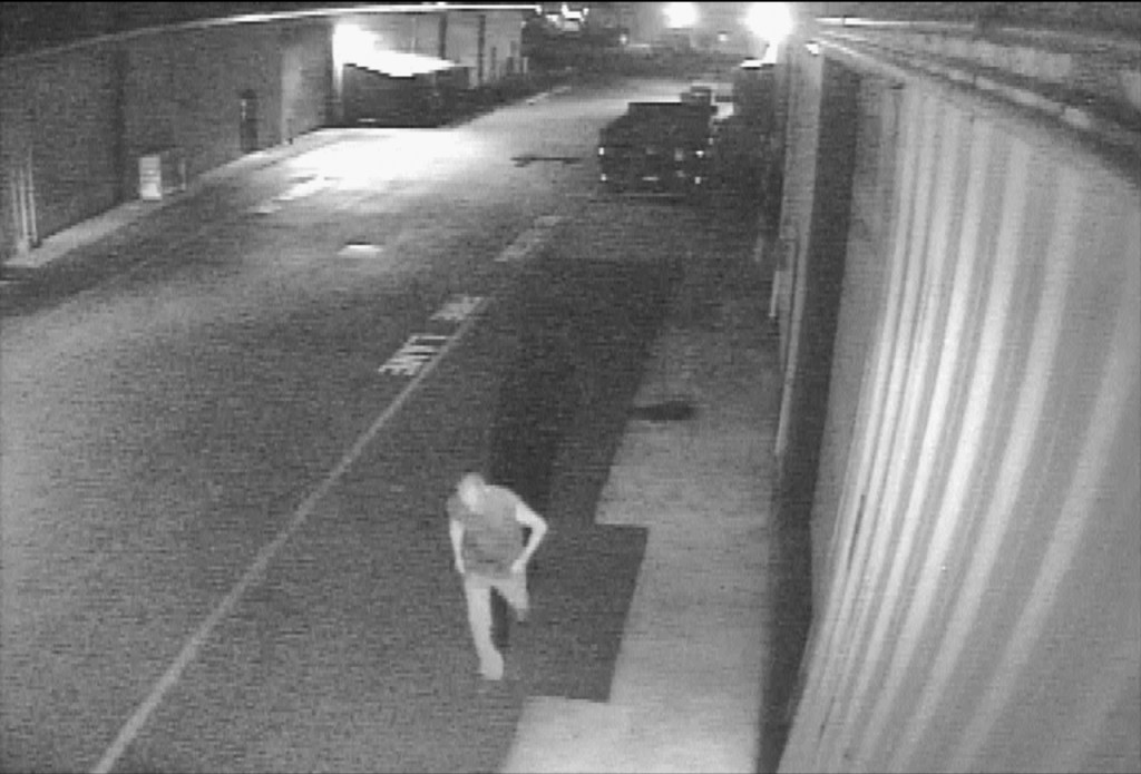 Surveillance cameras caught suspected scrap metal thieves at work Wednesday at a Mukilteo machine shop. (Terrene Inc.)