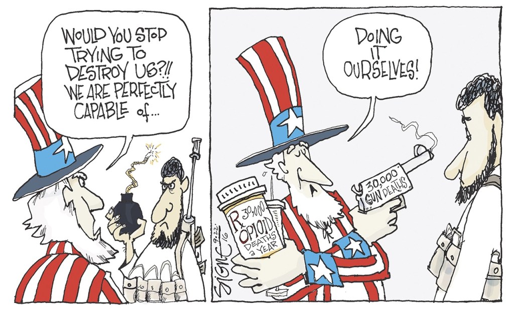 Editorial cartoons for Thursday, Sept. 22