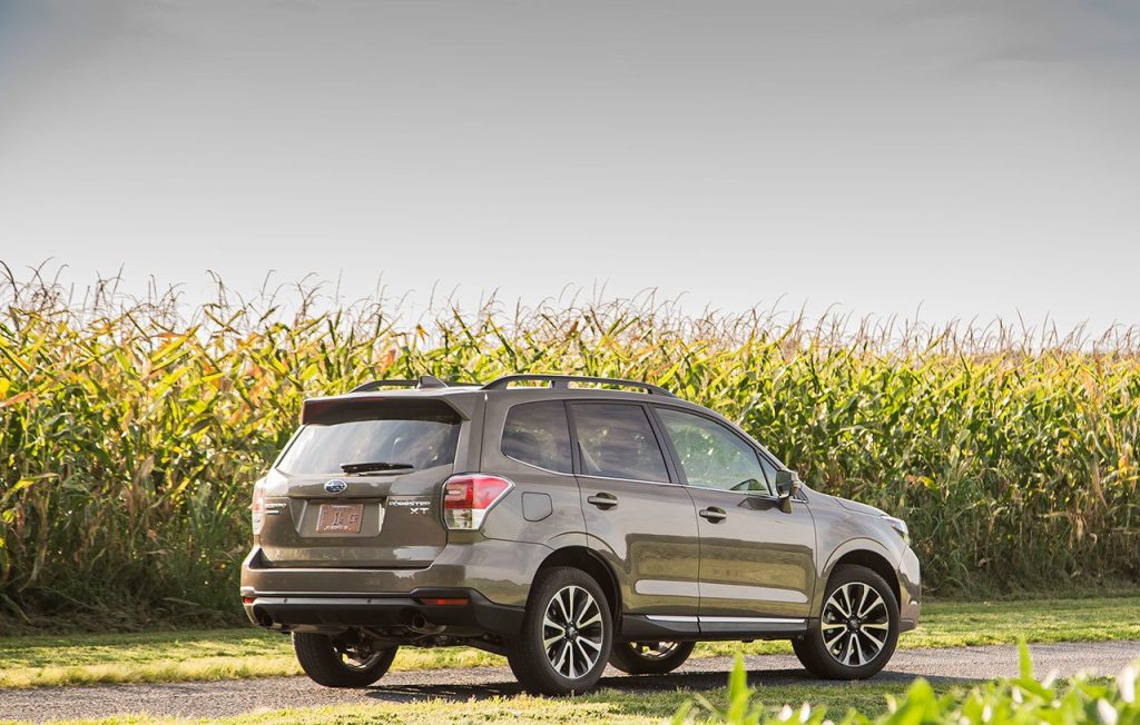 The 2016 Subaru Forester has 8.7 inches of ground clearance, enhancing its driving capability in snow and during off-highway adventures. (Manufacturer photo)