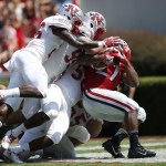 Georgia survives scare in Eason’s first start, tops Nicholls 26-24