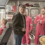 Kurt Russell (center) enjoys a calm moment before all hell breaks loose in &ldquo;Deepwater Horizon.&rdquo; (Summit)
