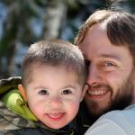 Caleb Hurley holds his son, Braeden, 3, in a photograph that will be included in a video to be shown in Times Square during the National Down Syndrome Society&rsquo;s Buddy Walk in New York on Saturday. (Courtesy of Hurley Family)