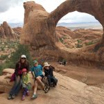 The Welcker family poses for a photo while hiking at Arches National Park. (Courtesy Maureen Welcker)