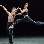 Alexa Maxwell and Daniel Ulbricht perform Tuesday in costumes designed by Rosie Assoulin at the New York City Ballet fall gala. (Paul Kolnik / New York City Ballet)