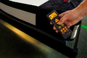 Attractive features such as a soft remote control light under the bed for getting up at night without waking your partner are available at Mattress City. (Dan Bates / The Herald)