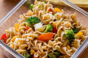 Pasta salad holds up well for leftovers