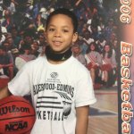 University of Washington running back Myles Gaskin shown as a child playing basketball for the Alderwood Boys and Girls Club in Lynnwood. (Gaskin family photo)