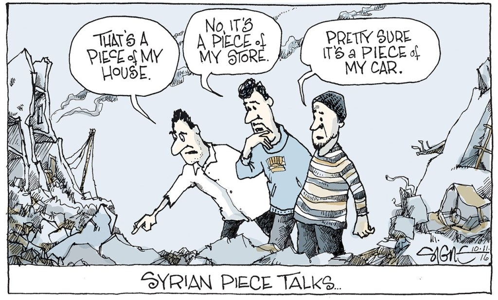 Editorial cartoons for Thursday, Oct. 13