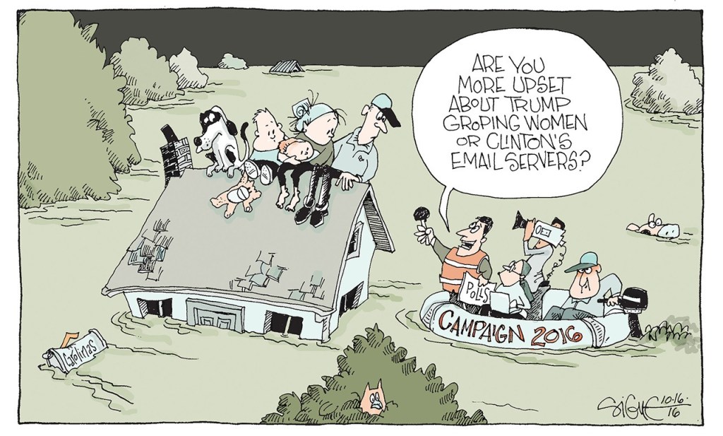 Editorial cartoons for Sunday, Oct. 16