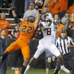 Timothy Gonzalez / Associated Press                                Oregon State cornerback Xavier Crawford (22) breaks up a pass intended for California&rsquo;s Demetrius Robertson during the second half of a game Oct. 8 in Corvallis, Ore.
