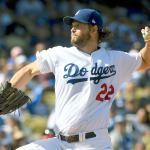 Los Angeles&rsquo; Clayton Kershaw throws against Washington during Game 4 of the NLDS in Los Angeles. The Dodgers turn to Kershaw with their season on the line Saturday in Game 6 of the NLCS. (AP Photo/Mark J. Terrill)