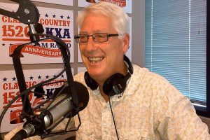 KXA host Stitch Mitchell serves up country music with your coffee