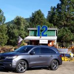 For 2017, the Acura MDX has a new diamond pentagon grille and LED headlights. The hood, front fenders, side sills, and front and rear fascias have also been restyled. (Mary Lowry photo)