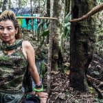 Yurluey Mendoza, 33, is a FARC fighter who joined the rebels at age 14. She is preparing to re-enter the modern world after years at war. (The Washington Post/Joao Pina)