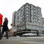 Downtown Everett&rsquo;s new Courtyard by Marriott hotel opened Friday. (Ian Terry / The Herald)