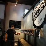 Bartender Blake Fitzgerald pours a pint. (Ian Terry / The Herald)