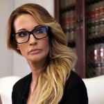 Jessica Drake speaks at a news conference in Los Angeles on Saturday. (AP Photo/Ryan Kang)
