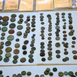 Dozens of illegally-excavated ancient coins were seized. (Greek Police)