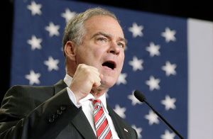 Democratic vice presidential candidate, Sen. Tim Kaine, D-Va., speaks Sept. 6 in Wilmington, North Carolina. (AP Photo/Chuck Burton, File)