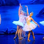 As the Prince watches, Odette dances with the swans in &ldquo;Swan Lake,&rdquo; to be performed Wednesday at Edmonds Center for the Arts.