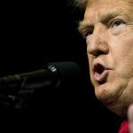 Republican presidential candidate Donald Trump speaks during a campaign rally at the South Florida Fairgrounds and Convention Center on Thursday in West Palm Beach, Florida. (AP Photo/ Evan Vucci)