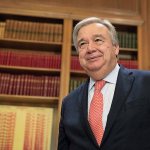 In this Oct. 12, 2015, photo, United Nations High Commissioner for Refugees Antonio Guterres arrives for a meeting with Prime Minister Alexis Tsipras in Athens on a three-day official visit. On Wednesday, members of the Security Council unanimously agreed that Guterres should be the next U.N. secretary-general. A UNSC vote is expected Thursday; the candidacy then goes to the General Assembly for final approval. (AP Photo/Petros Giannakouris)