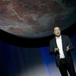 SpaceX founder Elon Musk speaks during the 67th International Astronautical Congress in Guadalajara, Mexico, on Sept. 27. (AP Photo/Refugio Ruiz)