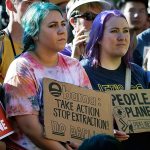 Supporters of the Standing Rock Sioux Tribe attend a rally in opposition of the Dakota Access oil pipeline, during a rally in Lafayette Park near the White House on Sept. 13 in Washington. (AP Photo/Jacquelyn Martin)
