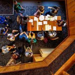 Members of the Darrington Youth Coalition meet at the newly acquired North counties Family Services building at 1015 Seeman St. in Darrington. The building is rustic
