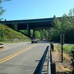 Looking east on Highway 524 (Filbert Road) toward Locust Way in the foreground. Larch Way is on the other side of I-405. (Contributed photo / WSDOT)