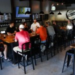 Patrons fill the bar Aug. 5. (Ian Terry / The Herald)