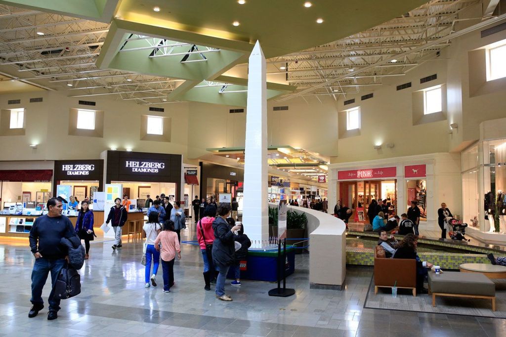 The Washington Monument built entirely of Legos is on display as part of The Lego Americana Roadshow at Alderwood mall. (Kevin Clark / The Herald)