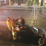 About 50 firefighters from five stations battled the blaze in Arlington. (Photo courtesy of City of Arlington)