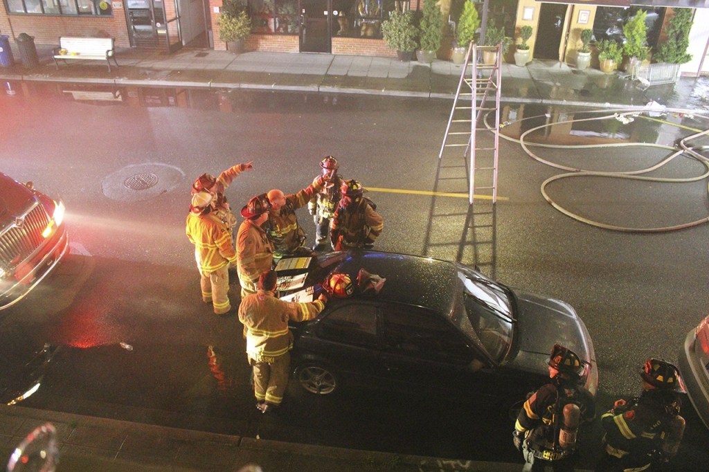 About 50 firefighters from five stations battled the blaze in Arlington. (Photo courtesy of City of Arlington)