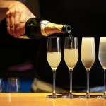After a YogaMosa class at Bluewater Organic Distilling in Everett, drinks are made for the participants. (Ian Terry / The Herald)