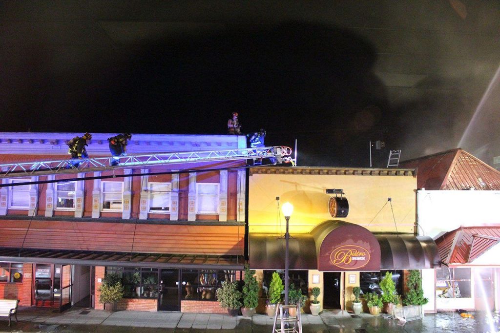 The burned building is one of Arlington&rsquo;s oldest, built about 100 years ago. (Photo courtesy of City of Arlington)