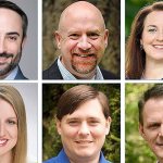 Top row, from left: Guy Palumbo, Neil Thannisch and Shelley Kloba. Bottom row, from left: Mindie Wirth, Derek Stanfordand Jim Langston.